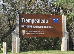 Schild des Trempealeau National Wildlife Refuge