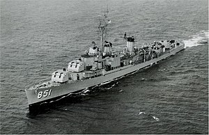 USS Rupertus (DD-851) underway in 1958