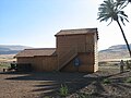 Wooden shack (recent reconstruction) at Umm Juni