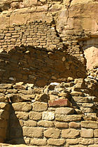 Chaco Ruins Detail, Chaco Culture National Historic Park, NM