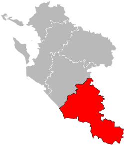 Arondismentul Jonzac în cadrul departamentului Charente-Maritime