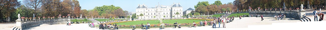 Panorama van de Jardin du Luxembourg