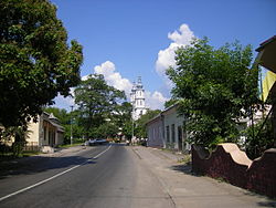 A street in Perechyn