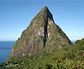 Il Petit Piton visto dal Ladera Hotel