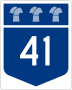 Highway 41 marker