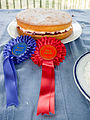 Image 78An award-winning Victoria sponge from an English village fête. Competitive baking is part of the traditional village fête, inspiring The Great British Bake Off television series. (from Culture of the United Kingdom)