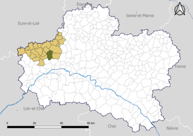 Gidy dans la communauté de communes de la Beauce loirétaine en 2020.