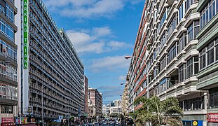 Las Palmas genomfartsgata mot knutpunkten San Telmo.