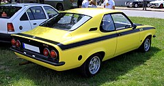 1975 Opel Manta GT/E: a five seater fastback