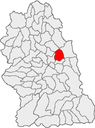 Location in Hunedoara County