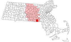 Location in Massachusetts