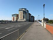 The view over the bridge roadway