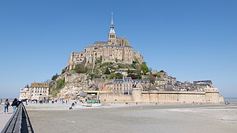 Mont-Saint-Michel vist des de la passarel·la