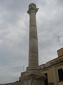 A Via Appia végét jelző oszlop