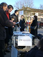 EDE információs stand a németországi Kehlben, 2009.