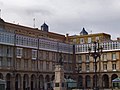 Soportais na Praza de María Pita, na Coruña.