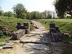 Ruins of a gate and a street