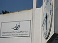 Hamilton Port Authority Sign/ Clock