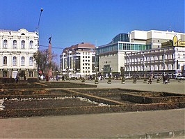 Plein in het centrum van de stad