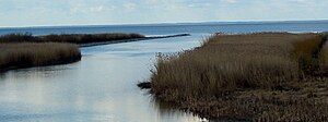 Di Võrtsjärv an di struum Emajõgi