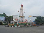 Bundaran H. Indar di kota Buntok.