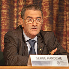 Serge Haroche i Stockholm 2012.