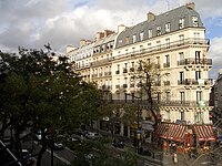 Vue du boulevard de Magenta.