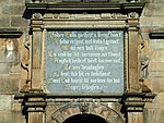 Plaquette met de tekst Indien Gods goedheid u brengt voort / Geluk en spoed (Jan van Hout, 1542-1609)