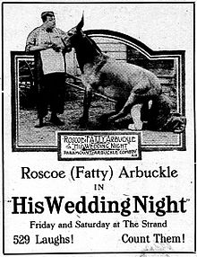 Description de l'image Hisweddingnight-newspaperad-1917.jpg.