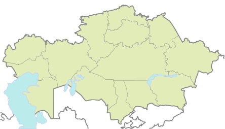 Location map Qazahistan