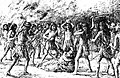 Image 43Depiction of the revolt of the Mission Indians against padre Luis Jayme at Mission San Diego de Alcalá in 1775. (from History of California)