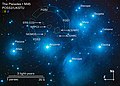 プレアデス星団での位置