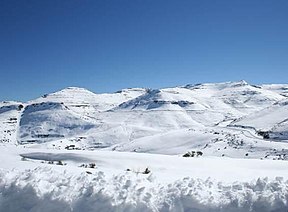 Sneeu op die Malutiberge