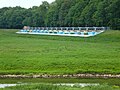 Blick über die Neue Luppe zum neuen Nahleauslassbauwerk