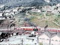 Funicular de Paranapiacaba, em 1975, operante e transportando carga