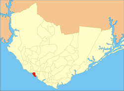 Localização do bairro São Raimundo no mapa geográfico urbano de Manaus.