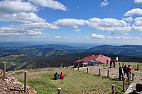 Chairlift station atop Sněžka