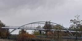 De fietsbrug gezien vanuit het zuiden.