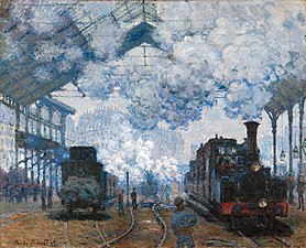 Claude Monet, Dworzec Saint-Lazare, 1877