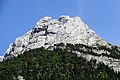 Engelhörner-Westgruppe – Tannenspitze & Rosenlauistock von Nordwesten : Nordwand (Rosenlauiflanke) mit Tannenspitze Grosse Nordwandverschneidung & Rosenlauistock Westkante