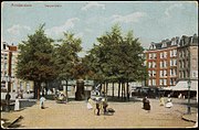 Ansichtkaart van het Dapperplein uit circa 1910