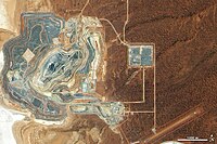 Sunrise Dam Gold Mine, 2009 NASA satellite image.