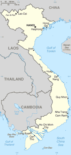 Location of Vietnam