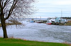 The harbour on the North Channel in Blind River.