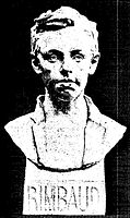 Bust of Rimbaud, appeared in La Plume in 1900.