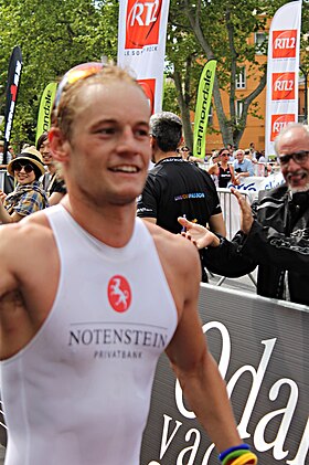 Jan van Berkel beim Ironman 70.3 Pays d'Aix France, 2015