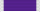 A short, wide (at an almost 4:1 ratio) US military ribbon with three palindromic vertical bands of color: white, purple, and white.