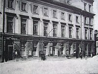 Föreningens första byggnad, 1904.