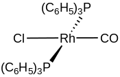 Image illustrative de l’article Chlorure de bis(triphénylphosphine)rhodium carbonyle