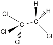 Formula di struttura di tetracloroetano